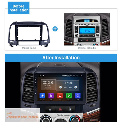 Dash Kit de 9 Pulgadas Hyundai Santa Fe 2005 al 2012