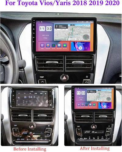 Dash Kit  de 9 Pulgadas TOYOTA VIOS YARIS (AC AUTO) 2018 al 2020
