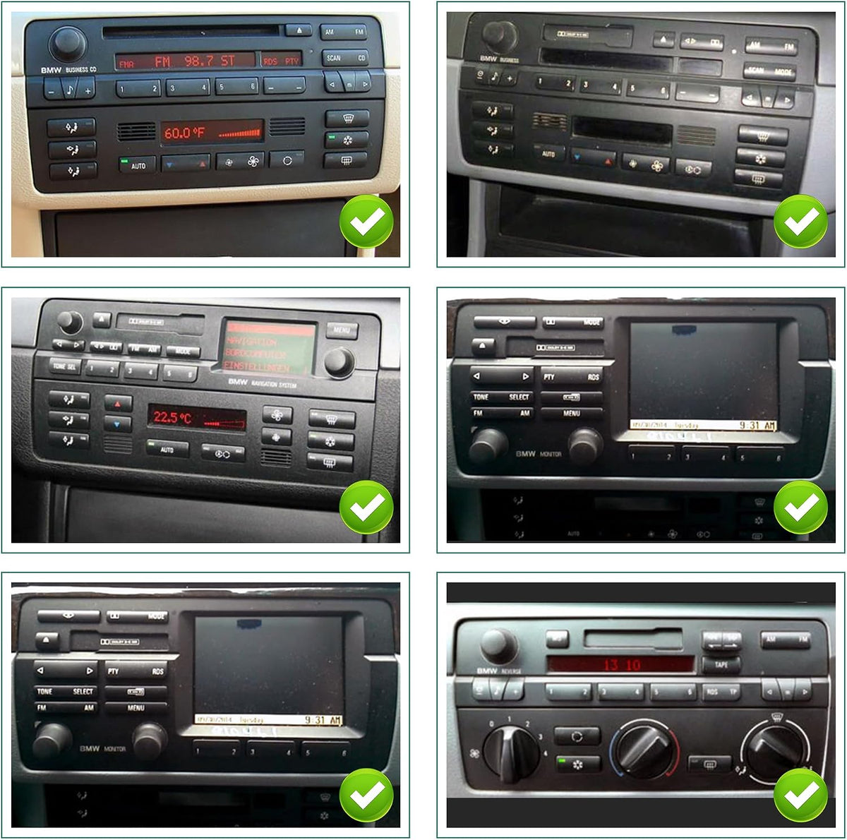 Dash Kit de 9 Pulgadas para BMW Serie 3 E46 - M3 - Rover - 323i - 325i - 330i - 316i - 318i - 328i -  330xi  1998 al 2006