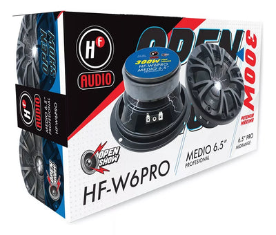 MEDIOS HF AUDIO DE 6.5 PULGADAS 300 WATTS / HF-W6PRO