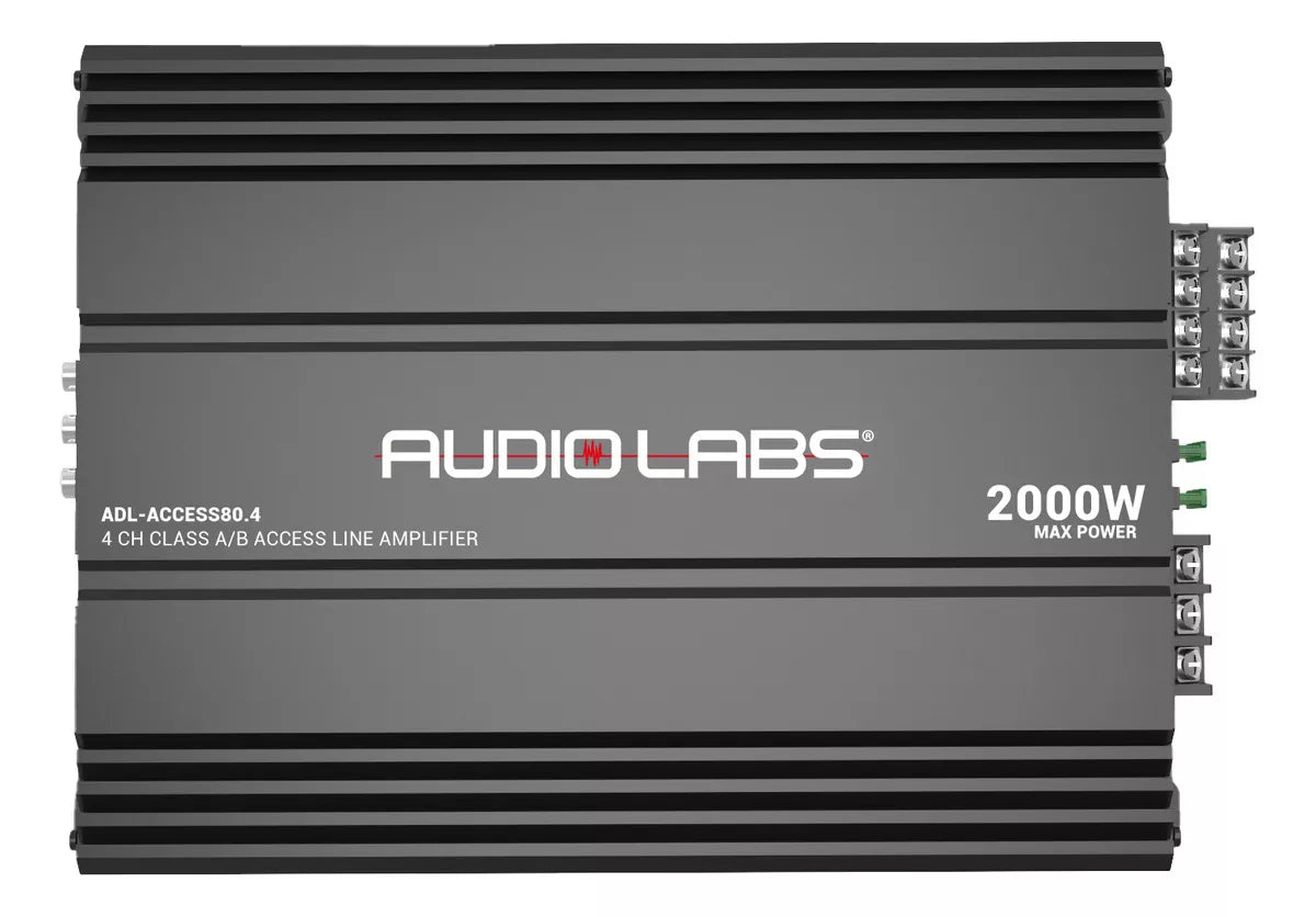 AMPLIFICADOR AUDIOLABS 2000 WATTS 4 CANALES