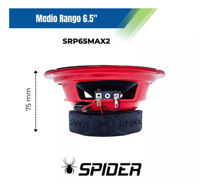 MEDIOS SPIDER DE 6.5 PULGADAS 1000 WATTS / SR-P65MAX2