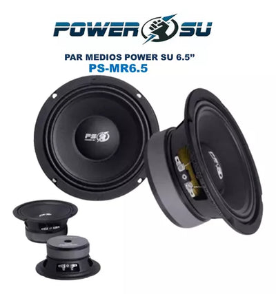 Medios POWERSU 6.5" 450W estilo domo MR6.5