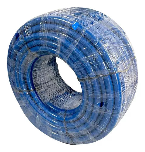 ROLLO DE MANGUERA AZUL 100M