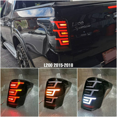 LUCES TRACERAS STOP PARA L200 DEL 2015 AL 2018 AHUMADOS