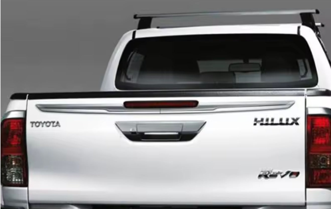 Cubierta cromada para puerta trasera para Toyota Hilux Revo 2016 al 2020,