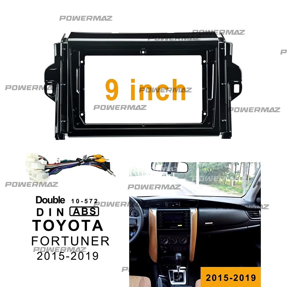 Dash Kit de 9 Pulgadas TOYOTA FORTUNER 2015 al 2019