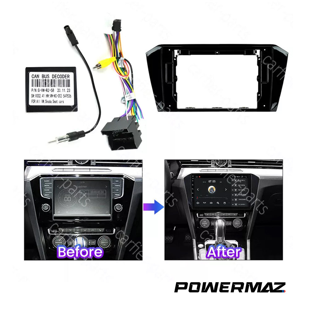 Dash Kit de 9 Pulgadas VOLKSWAGEN MAGOTAN 2016 al 2017