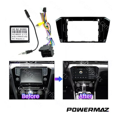 Dash Kit de 9 Pulgadas VOLKSWAGEN MAGOTAN 2016 al 2017