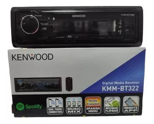 RADIO KENWOOD CON BLUETOOTH MULTICOLOR | KMM-BT322