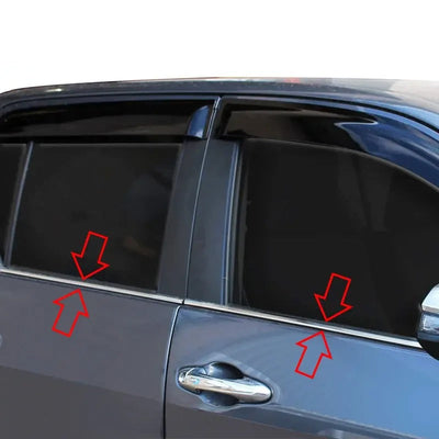 Embellecedor cromado para puerta y ventana, para Toyota Hilux Revo 2016 - 2022