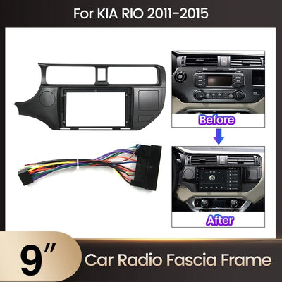 Dash Kit de 9 Pulgadas KIA RIO 2011 al 2015