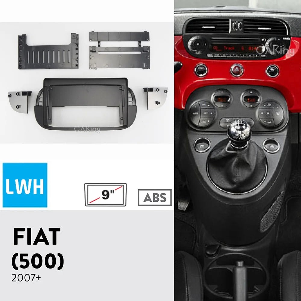 Dash Kit  de 9 Pulgadas FOR FIAT 500 2007 al 2015