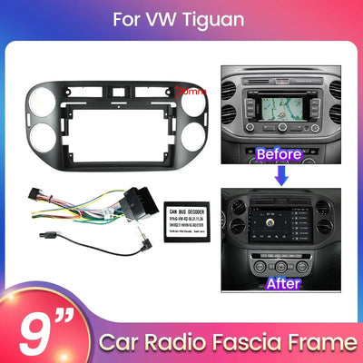 Dash Kit  de 9 Pulgadas VOLKSWAGEN TIGUAN 2010 al 2015