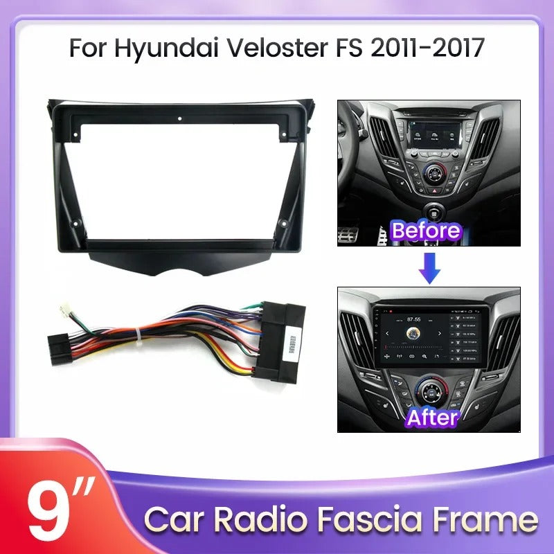 Dash Kit  de 9 Pulgadas HYUNDAI VELOSTER 2011 al 2017