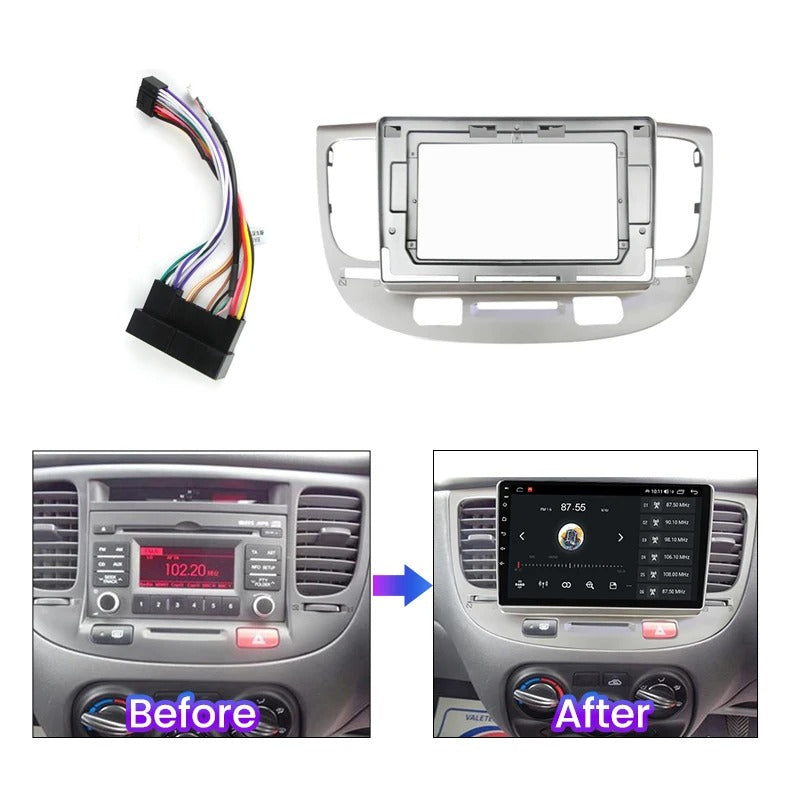 Dash Kit de 9 Pulgadas KIA RIO 2005 al 2011