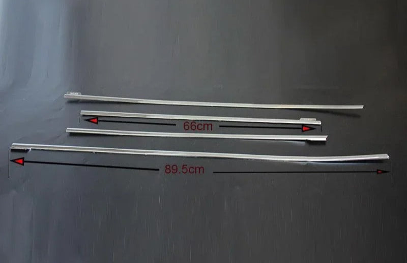 Embellecedor cromado para puerta y ventana, para Toyota Hilux Revo 2016 - 2022