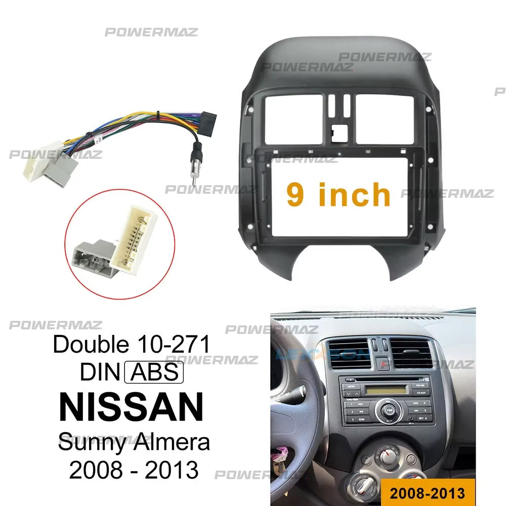 Dash Kit de 9 Pulgadas NISSAN SUNNY 2008 al 2013